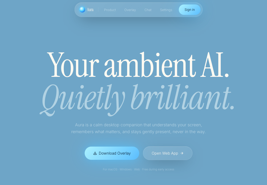 Aura AI Desktop Companion